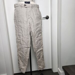 Athletic Slim linen chinos